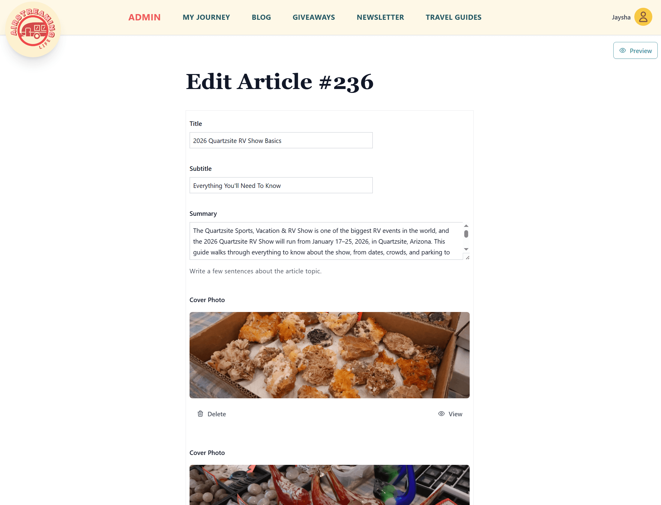 airstreaming life v10
